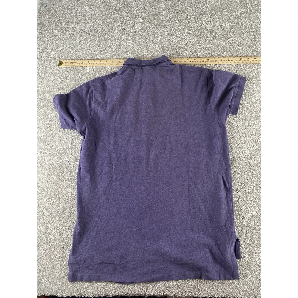 Polo Ralph Lauren Soft Touch Cotton Purple Polo Shirt Mens L Green Pony Preppy
